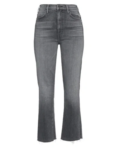 MOTHER MOTHER WOMAN JEANS GREY SIZE 31 COTTON, LYOCELL, POLYESTER, ELASTANE