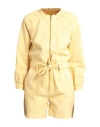 MOTHER MOTHER WOMAN JUMPSUIT YELLOW SIZE L COTTON, LYOCELL, ELASTANE