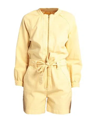 Mother Woman Jumpsuit Yellow Size S Cotton, Lyocell, Elastane