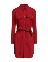 Mother Woman Mini Dress Red Size S Cotton, Polyester, Elastane