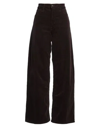 Mother Woman Pants Chocolate Brown Size 30 Cotton, Polyester, Elastane