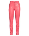 Mother Woman Pants Coral Size 30 Polyester, Polyurethane In Red