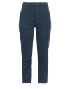 Mother Woman Pants Navy Size 28 Cotton, Elastane In Navy