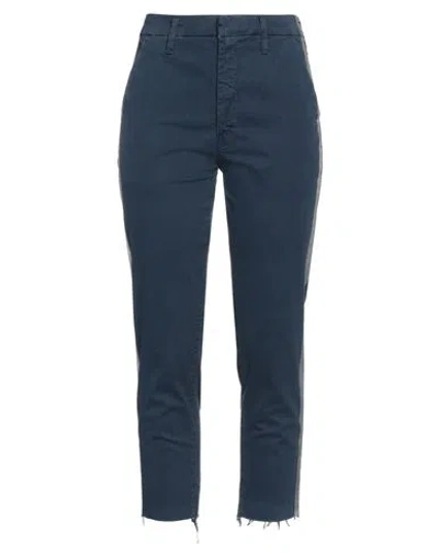 Mother Woman Pants Navy Size 28 Cotton, Elastane