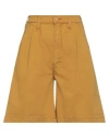 Mother Woman Shorts & Bermuda Shorts Mustard Size 28 Cotton, Elastane In Yellow