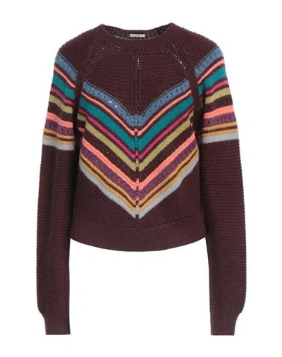 Mother Woman Sweater Cocoa Size Xs Alpaca Wool, Acrylic, Wool In Brown