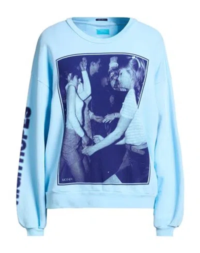 Mother Woman Sweatshirt Azure Size M Cotton In Blue