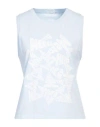 Mother The Strong And Silent Tank Top In Blue