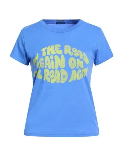Mother Woman T-shirt Azure Size Xs Supima In Multi