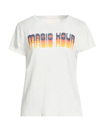 Mother Woman T-shirt Off White Size S Cotton, Linen