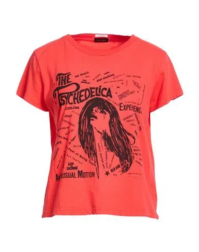 Mother Woman T-shirt Red Size S Cotton
