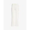 Mother 'the Hustler Ankle Fray' Jeans In Cream Puffs