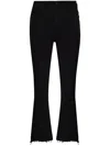 Mother Weekender Flare Leg Jeans In Deep End In Black