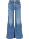 Mother The Twister Sneak Frayed Hems Flared Wide Leg Jeans