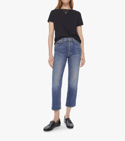 Mother Women's Kneeling On Stones The Tomcat Jeans In Blue