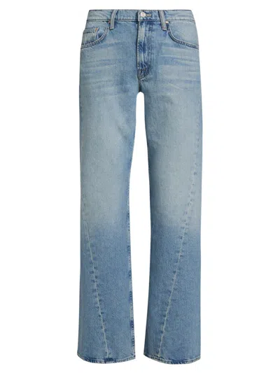 Mother Women's The Bookie Twist Bootcut Jeans In Blue