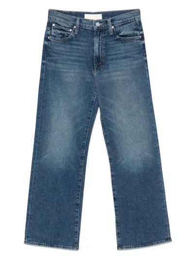 Mother The Dodger Ankle Denim Jeasn In Black