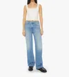 Mother Women's The Dodger Sneak Jeans In Blue