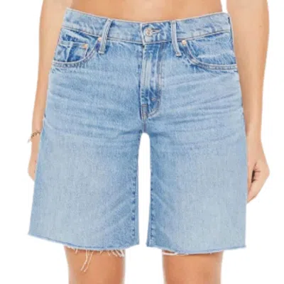 Mother Women's The Down Low Undercover Short In Material Girl In Blue