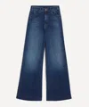Mother Women's The Hustler Roller Sneak Flared Jeans In Blue