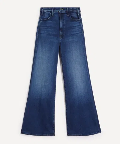 Mother Women's The Hustler Roller Sneak Flared Jeans In Blue