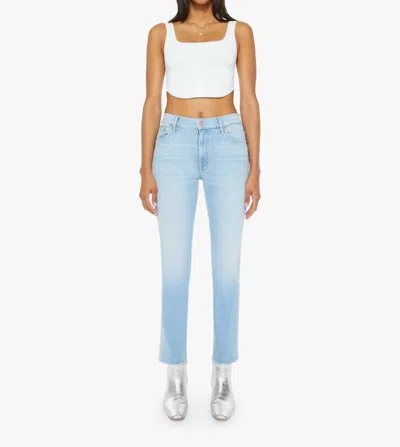 Mother Women's The Insider Ankle Fray Pants In Friendly Reminder In Blue
