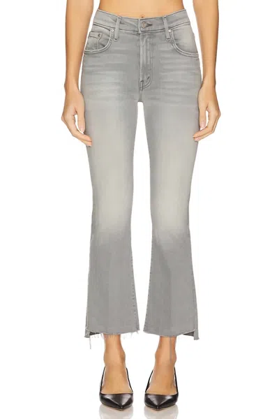 Mother Women's The Insider Crop Step Fray Pant In Noted In Gray
