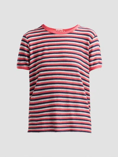 Mother The Lil Goodie Ringer Tee In Pink