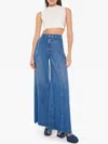 Mother Snacks! The Lunch Line Sneak Fray Yummy Jeans In Blue - Size 33 In Multi