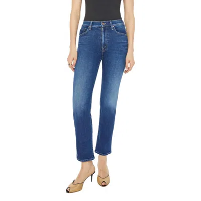 Mother Women's The Mid Rise Rider Flood Jeans, These Boots Are Made For Walking In Blue