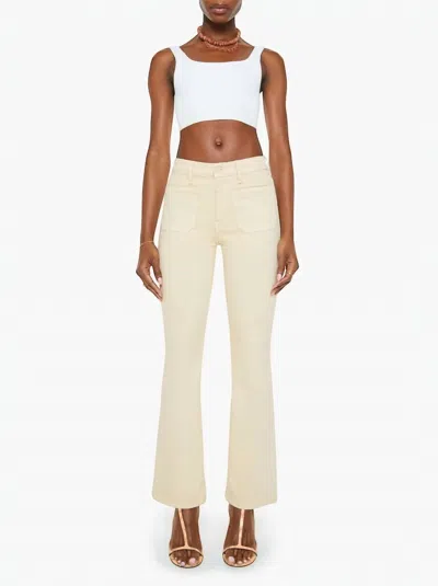Mother Women's The Patch Pocket Weekender Jeans In Khaki In Neutral