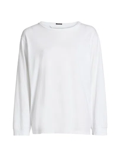 Mother Women's The Rowdy Relaxed-fit T-shirt In White