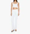 Mother The Spitfire Ankle Cuff Act Natural Jeans In Multi