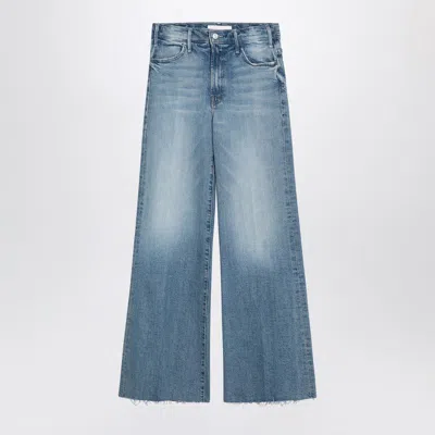 Mother Women's The Hustler Roller Fray Jean In Light Blue