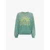 Mother The Biggie Message Sweatshirt In Bmt - Blazing