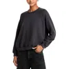 Mother Womens Comfy Crewneck Sweater In Black