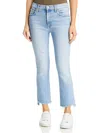 Mother High-waisted Straight Jeans In Blue