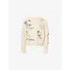 Mother Womens Drawings In The Sand The Cotton Knit Jumper In Neutral