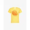 Mother Womens The Sinful Graphic-print Cotton-jersey T-shirt Fine Strawberry