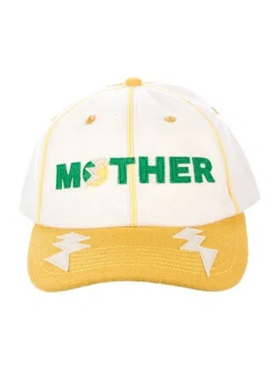 Pre-owned Mother Womens Hat In Neutrals/yellow