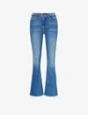 Mother The Weekend High Waist Stretch Denim Bootcut Jeans In Layover