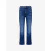 Mother Womens Taking Chance The Hustler Flare-leg Denim-blend Jeans
