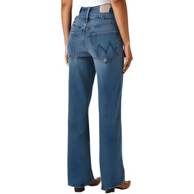 Mother Womens Pocket Denim Straight Leg Jeans