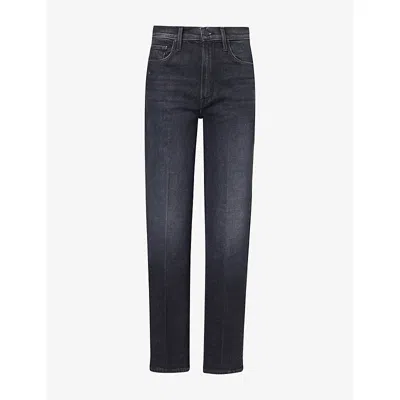 Mother Womens Riding The Milkyway The Rambler Zip Sneak Denim Jeans