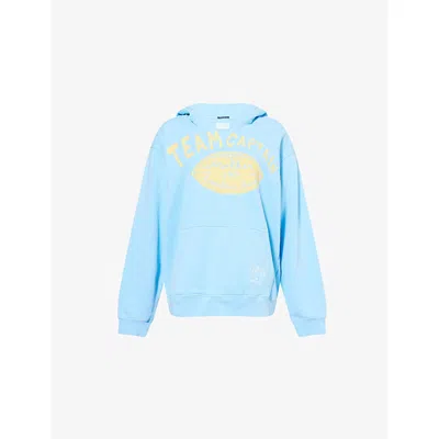 Mother Womens  The Big Deal Brand-print Cotton-jersey Hoody In Team Captain