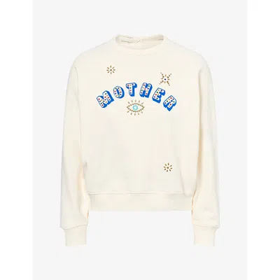 Mother Womens The Concert Starry-eyed Cotton-jersey Sweatshirt Starry Eyed Xs