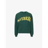 Mother Womens The Drop Square Embossed-graphic-print Cotton-jersey Sweatshirt  Arch