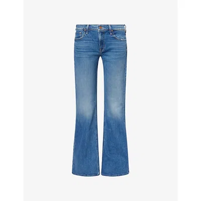Mother Womens The Jinx Heel Bootcut Denim Jeans Thrill Seeker