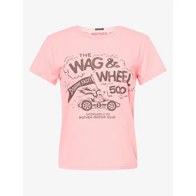 Mother Womens The Lil Goodie Goodie Cotton T-shirt Wag And Wheel