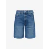 Mother Womens Where The Sun Dont Shine The Undercover Bermuda Denim Shorts